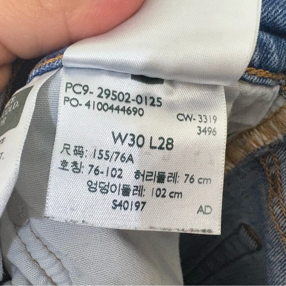 Levi’s 501 Original High Rise Straight Leg Distressed Jeans Women’s Size 30